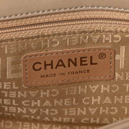 Chanel Lambskin Quilted CC Chocolate Bar Flap Beige 5 of 12
