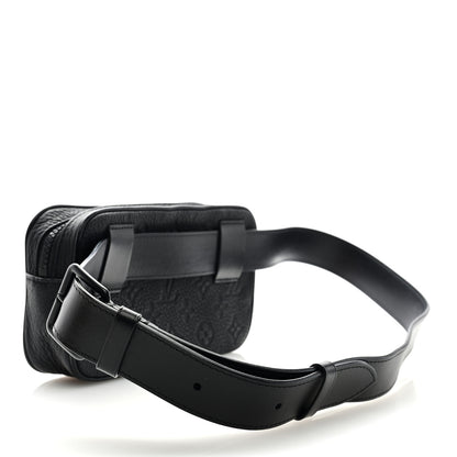 Louis Vuitton Taurillon Monogram Uniformes Solar Ray Soft Pochette Volga Belt Bag Black 3 of 9