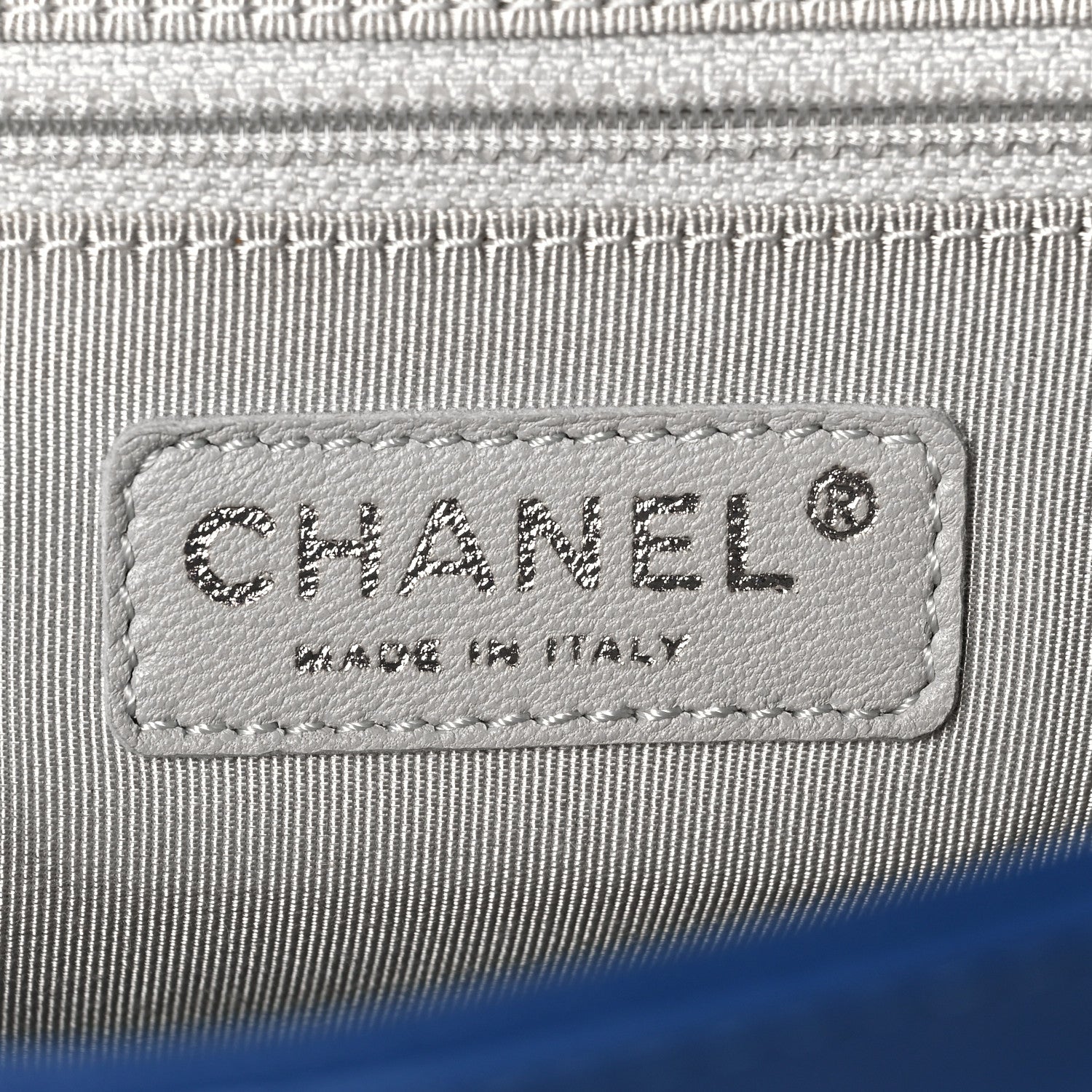 Chanel Washed Lambskin Quilted Medium Chain Around Messenger Blue 5 of 6