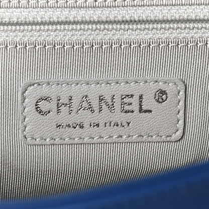 Chanel Washed Lambskin Quilted Medium Chain Around Messenger Blue 5 of 6