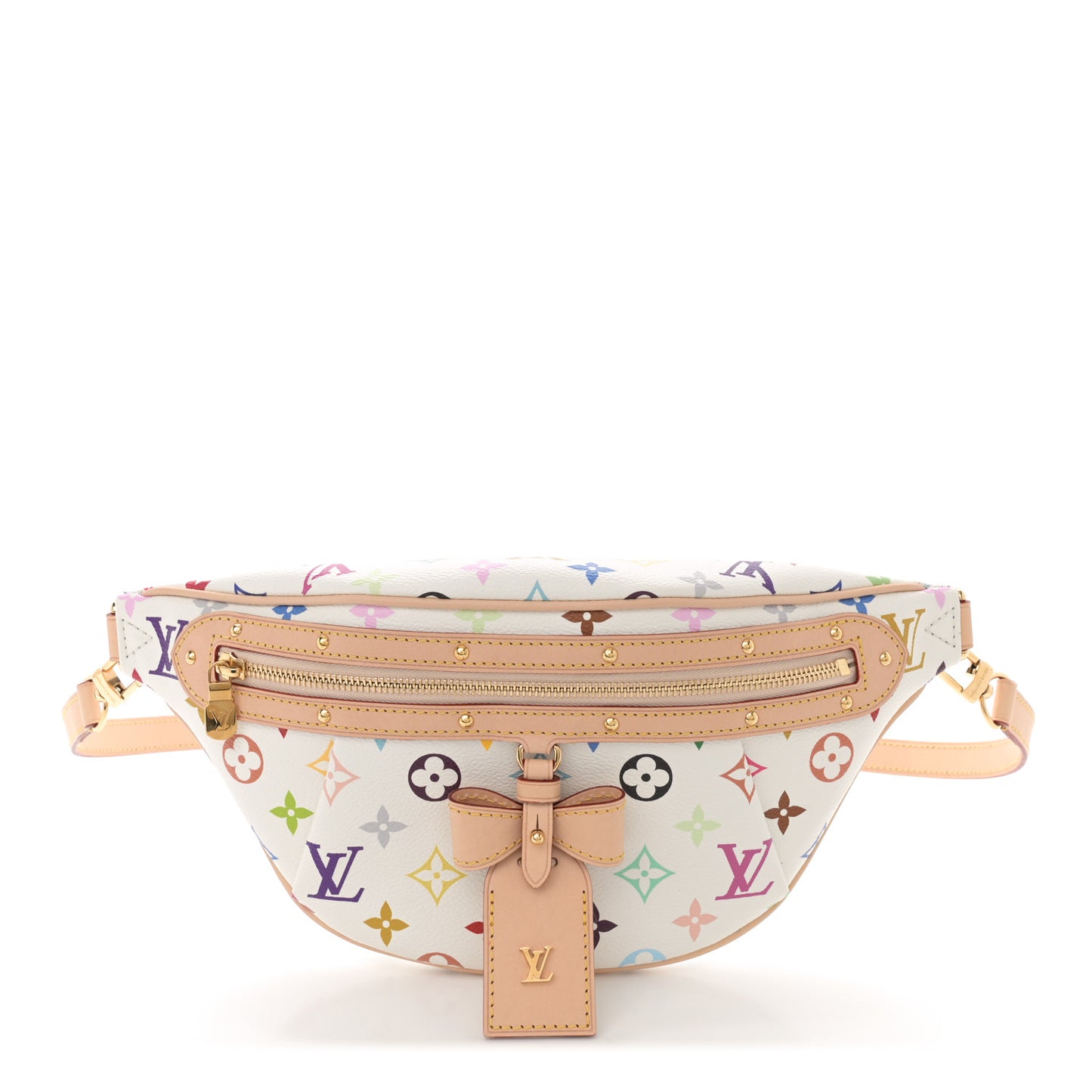LV X TM Monogram Multicolor High Rise Bumbag White