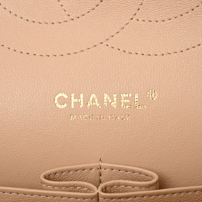 Chanel Caviar Quilted Jumbo Double Flap Beige Clair 6 of 10