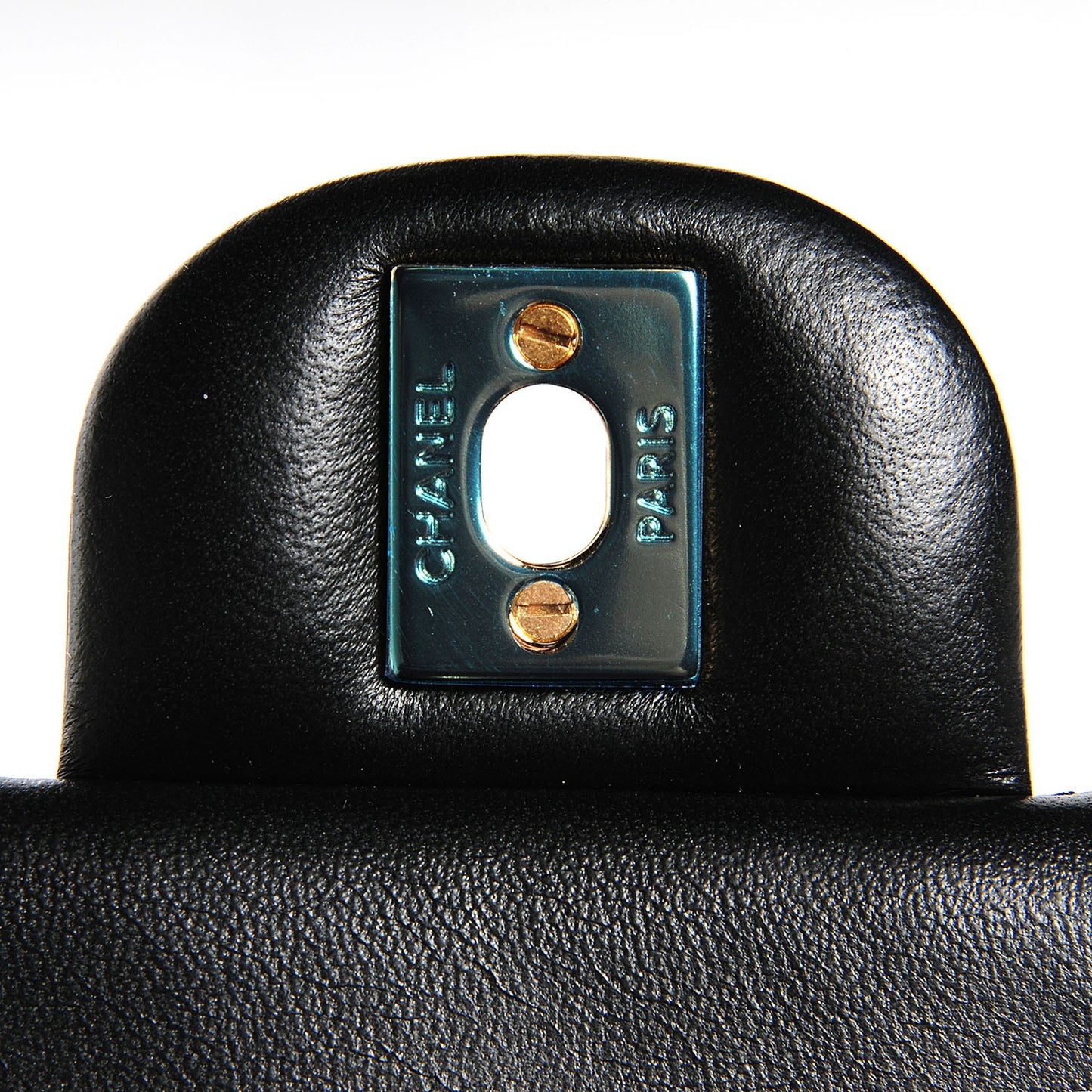 Lambskin Quilted Mini Square Flap Black