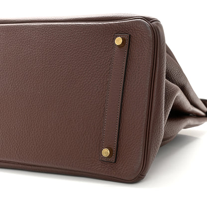 Hermes Taurillon Clemence Birkin 35 Havane 10 of 13
