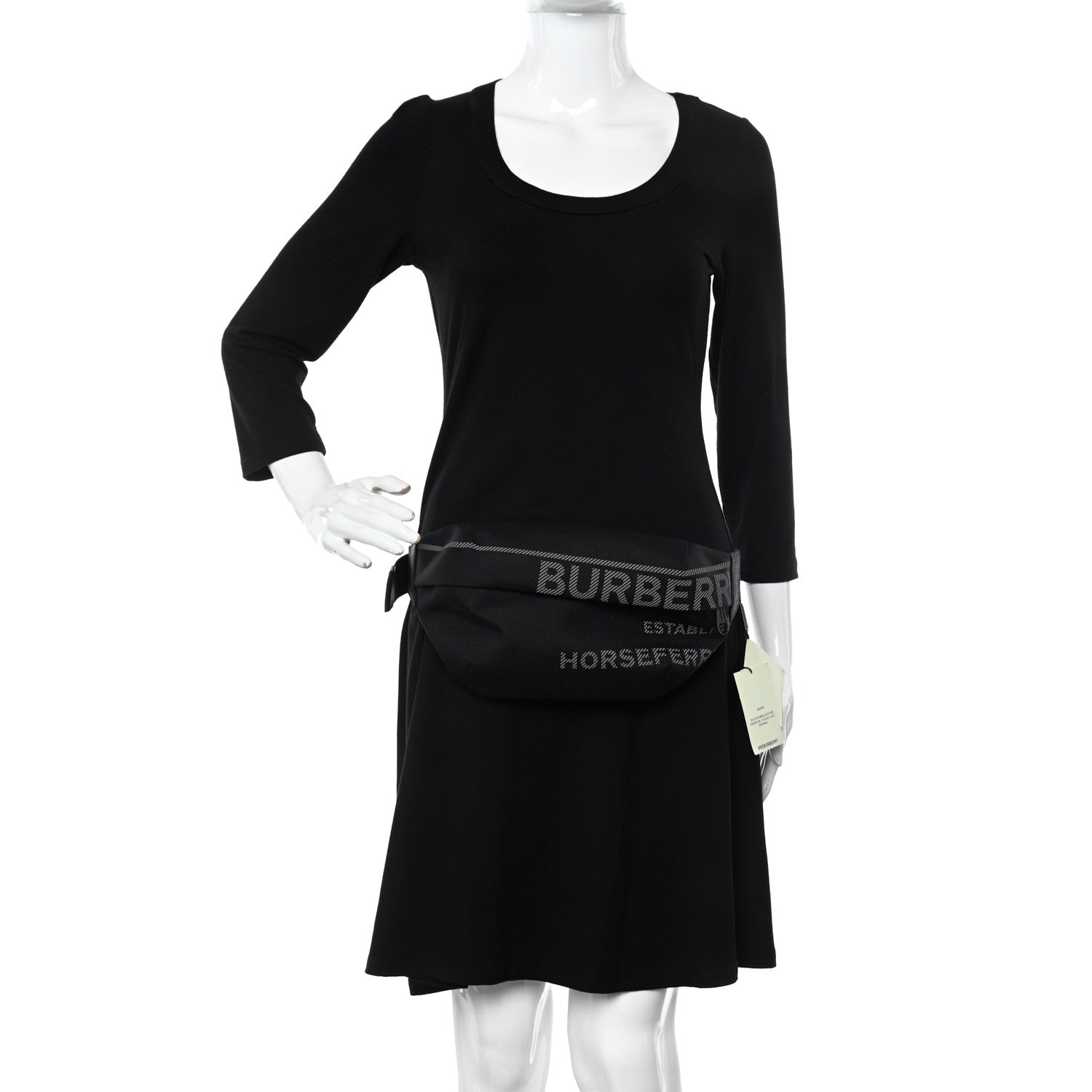 Burberry Econyl Horseferry Print Sonny Bum Bag Black 2 of 8