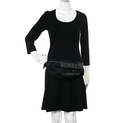 Burberry Econyl Horseferry Print Sonny Bum Bag Black 2 of 8