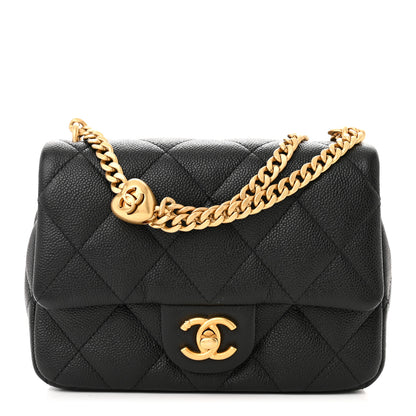 Chanel Caviar Quilted Mini Sweetheart Flap Black 1 of 11