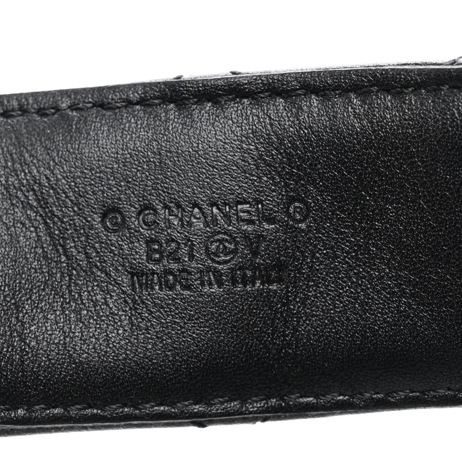 Chanel Calfskin Quilted CC Chain Belt 85 34 Black 3 of 7