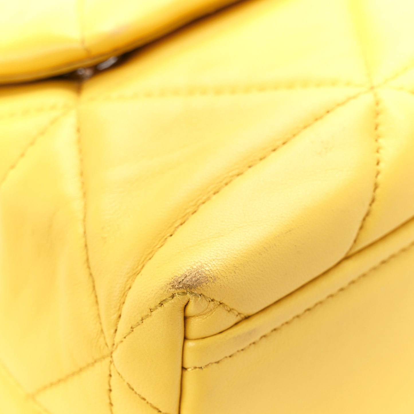 Nappa Triangle Stitched Small Spectrum Bag Soleil