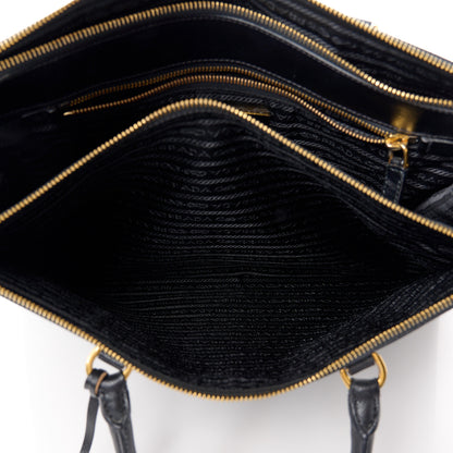 Prada Saffiano Large Galleria Double Zip Tote Black 7 of 12