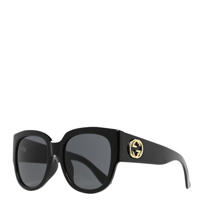 Gucci Acetate Square Frame Sunglasses GG0142SA Black 1 of 8