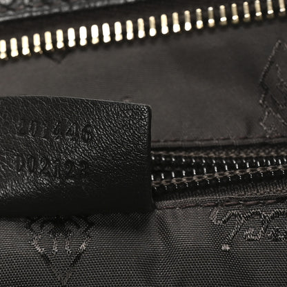Gucci Guccissima Medium Flat Messenger Bag Black 7 of 10