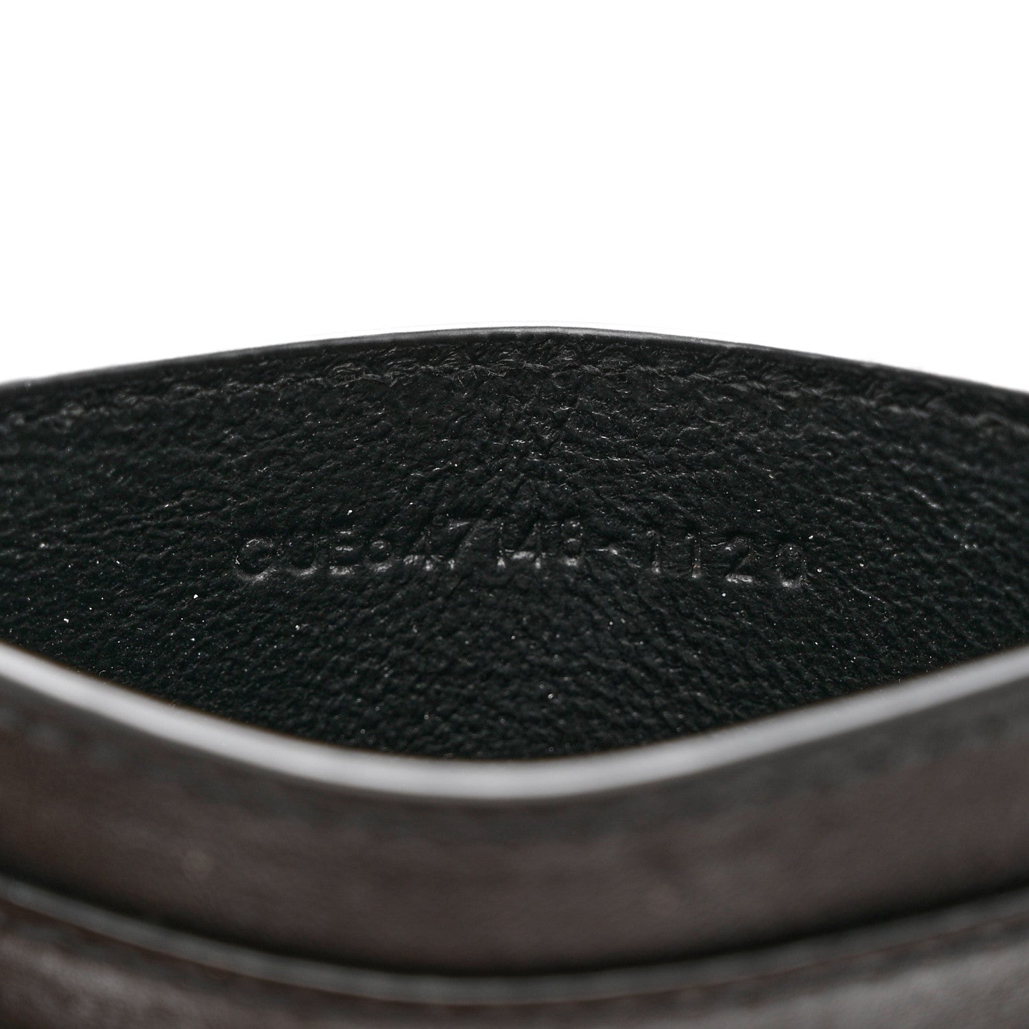 Saint Laurent Monogram Embossed Card Case Black 7 of 9