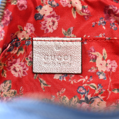 Gucci Laminated Nappa Trapuntata Small Zumi Shoulder Bag Rosso Marine Argento 6 of 10