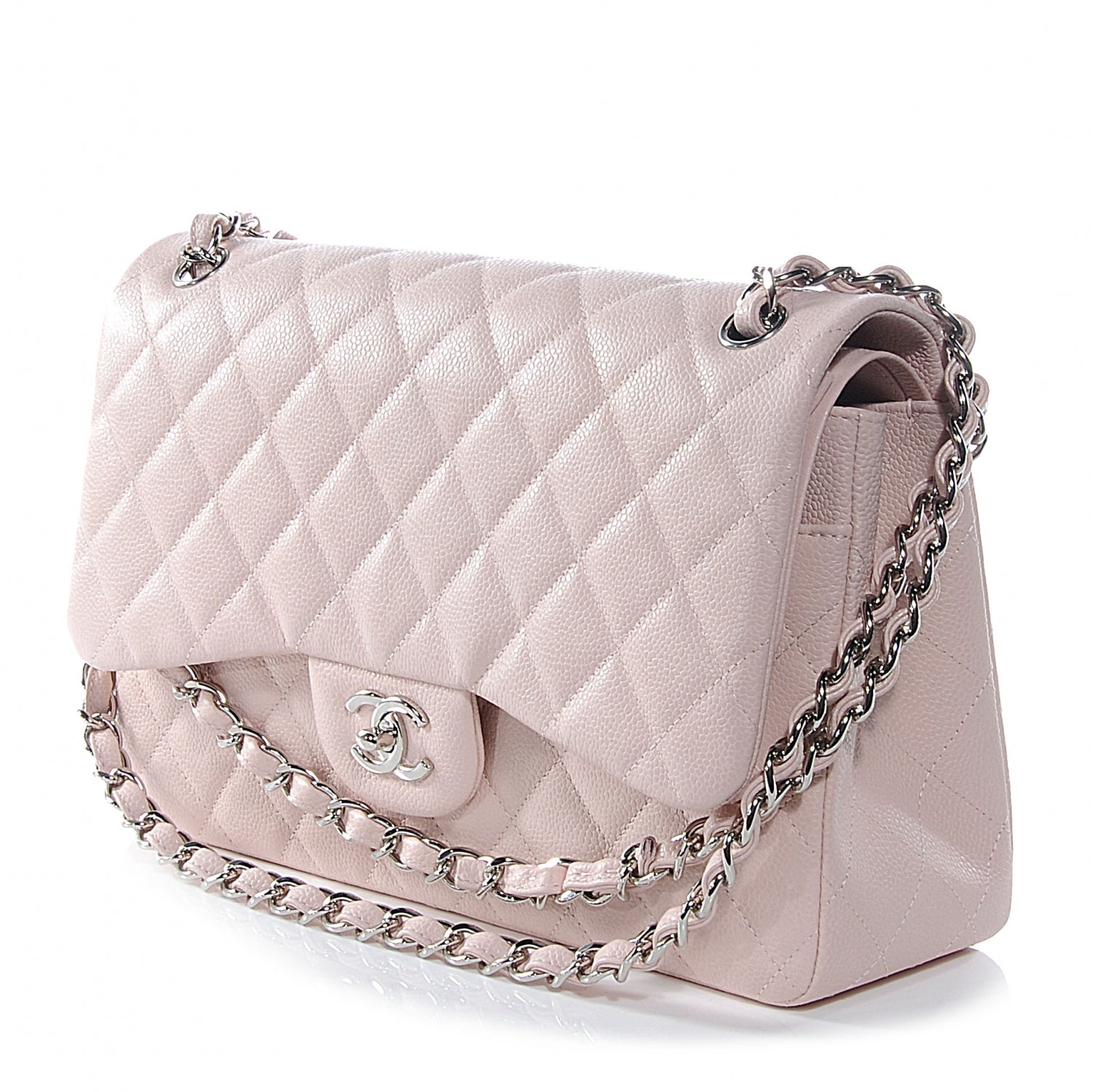 Chanel Caviar Jumbo Double Flap Pink 6 of 9