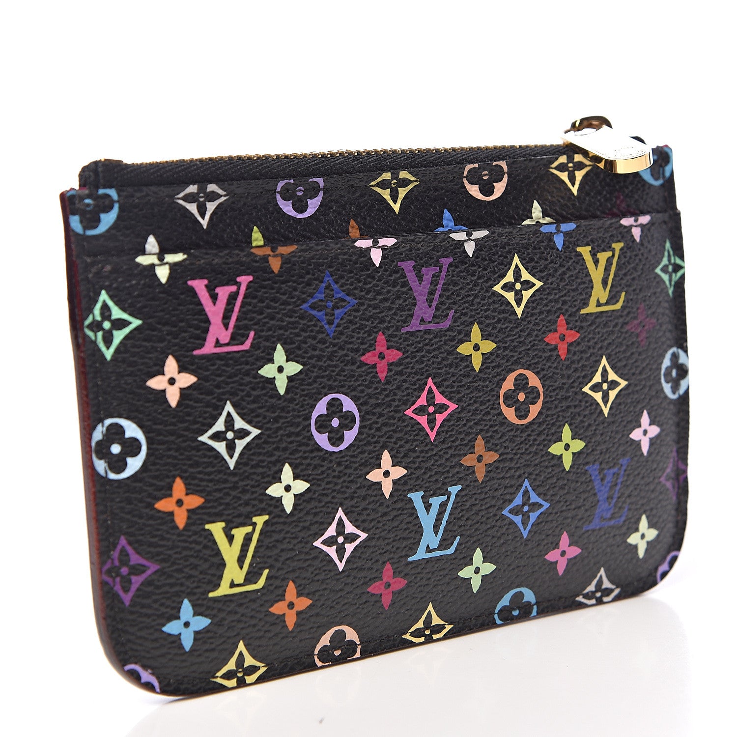 Louis Vuitton Monogram Multicolor Key Pouch Black Grenade 3 of 7