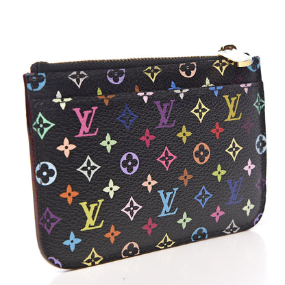 Louis Vuitton Monogram Multicolor Key Pouch Black Grenade 3 of 7