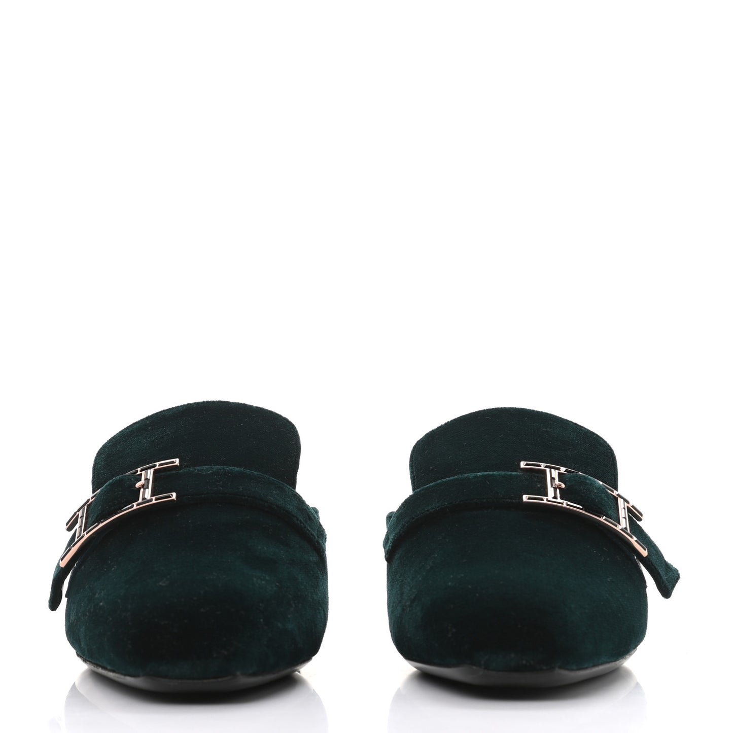 Velours Beauty Mules 36.5 Petrole