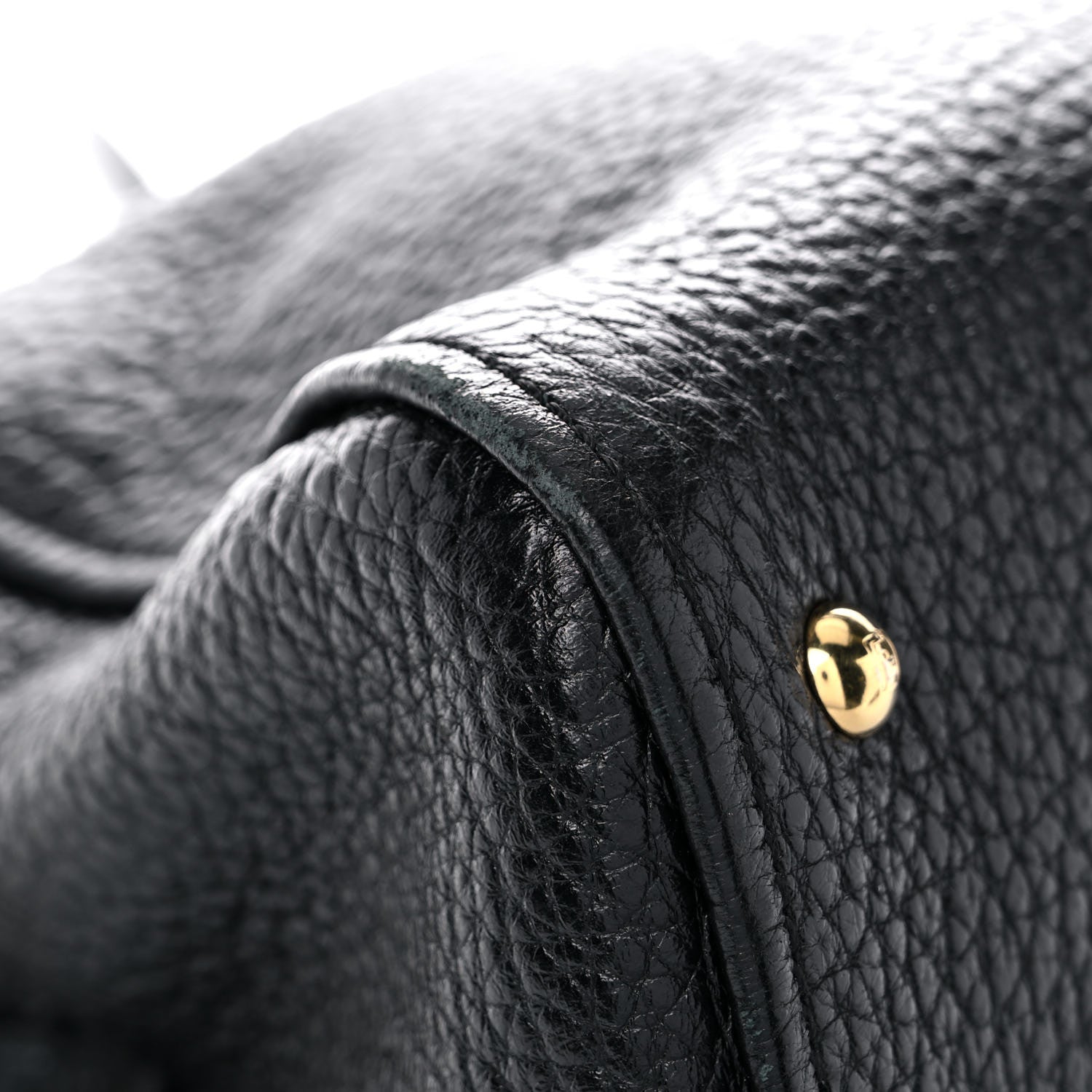 Fendi Pebbled Calfskin Large Chameleon Tote Black 10 of 13