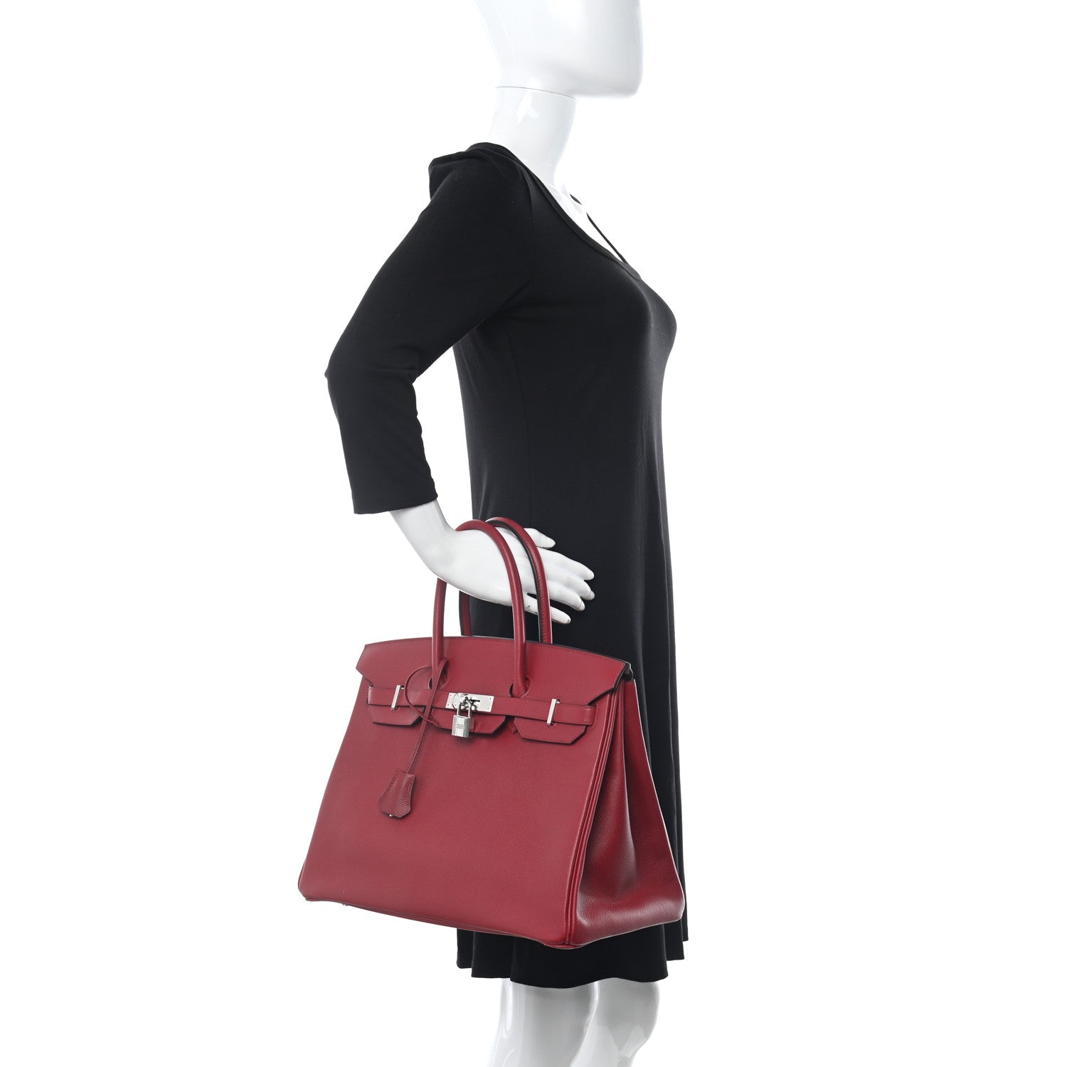 Hermes Epsom Birkin 35 Rouge Grenat 2 of 13