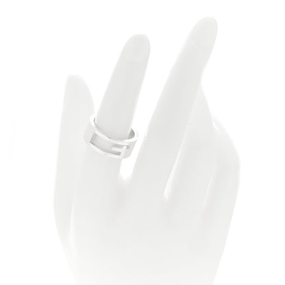 Gucci Sterling Silver G Cutout Ring 53 6.5 2 of 4