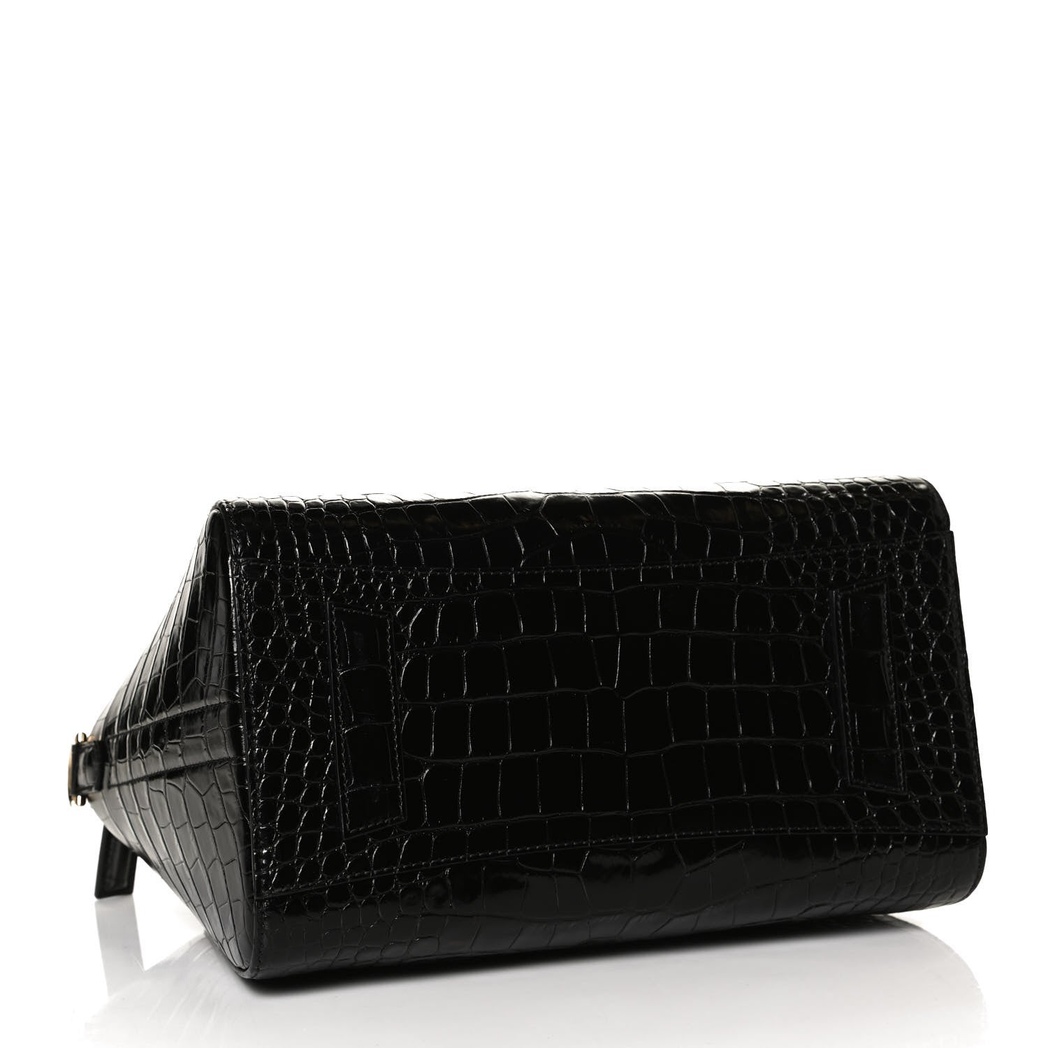 Givenchy Calfskin Crocodile Embossed Small Antigona Black 3 of 12