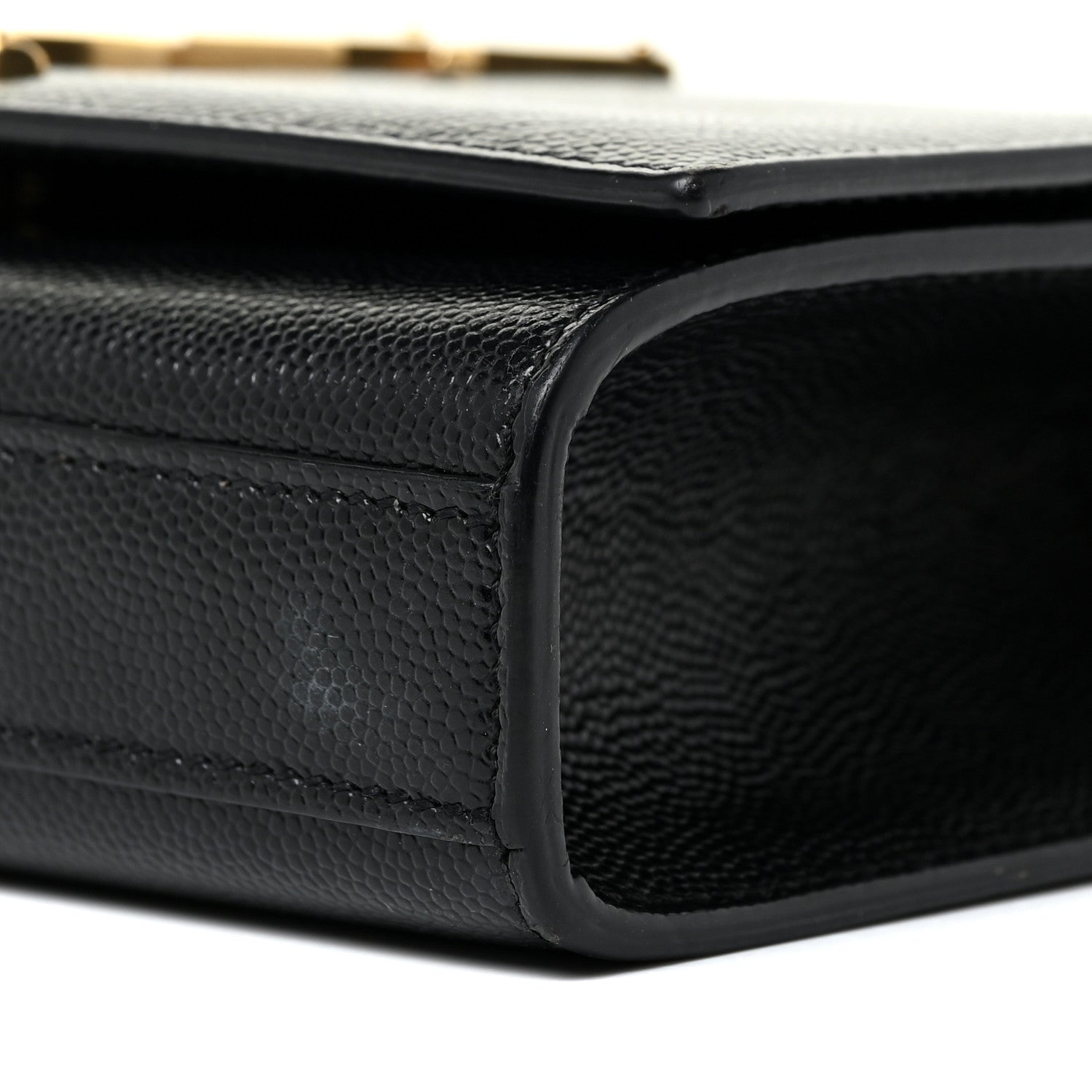 Saint Laurent Grain De Poudre Small Monogram Kate Satchel Black 10 of 18