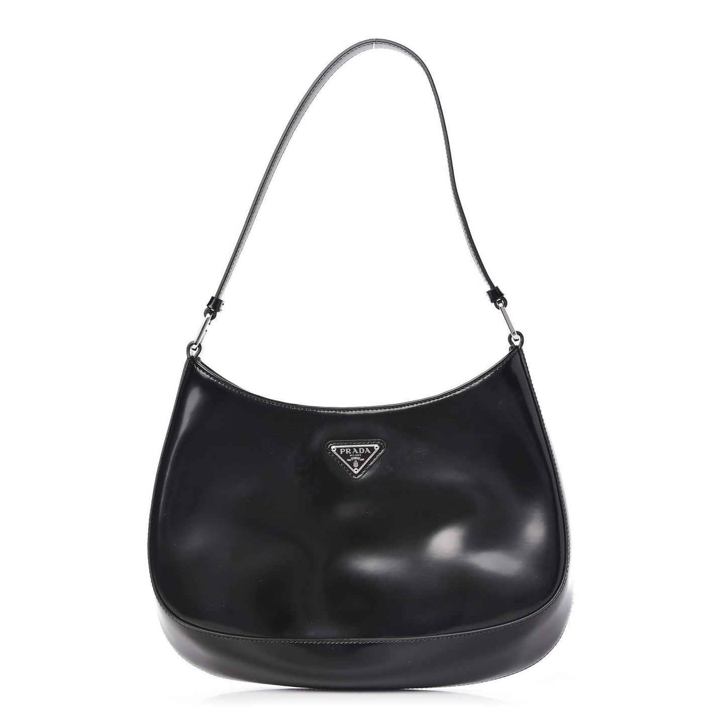 Spazzolato Cleo Shoulder Bag Black