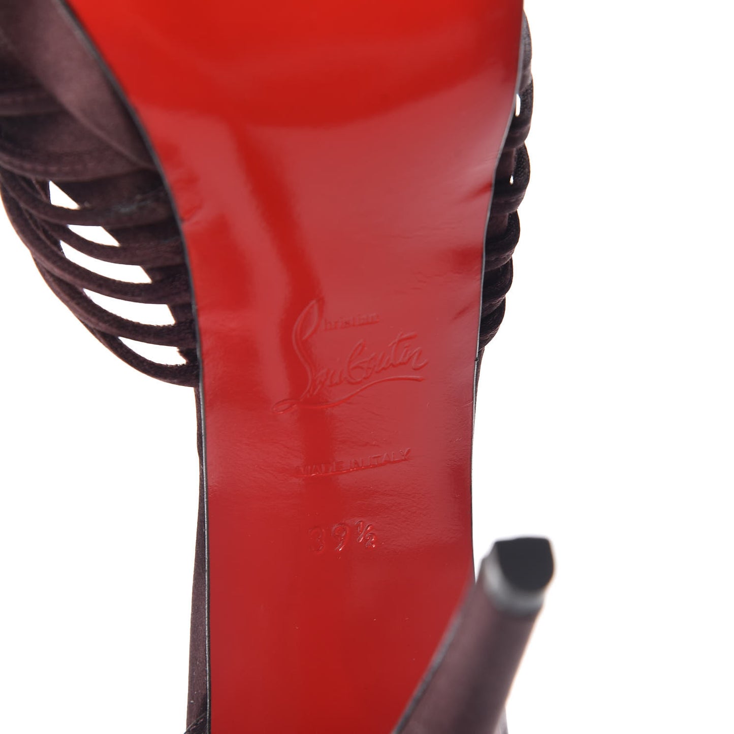 Satin Youpla 140 Platform Peep Toe Pumps 39.5 Lie De Vin