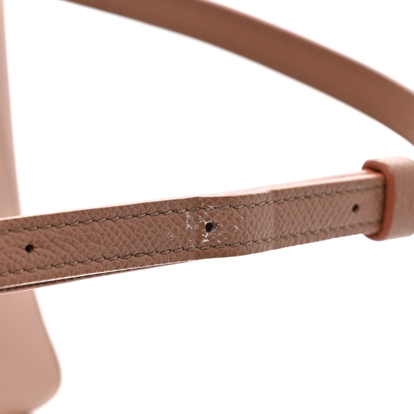 Grained Calfskin Nano Belt Bag Dark Pink