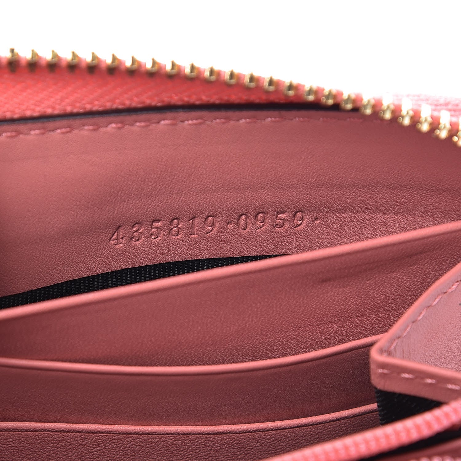 Gucci Lambskin GG Bow Zip Around Wallet Light Pink 7 of 11