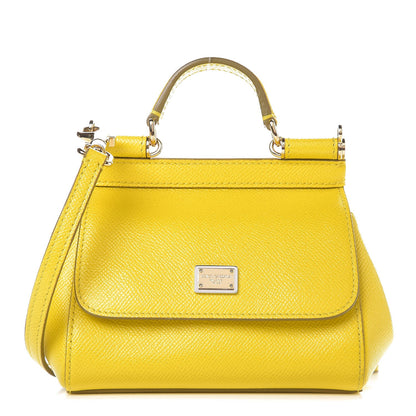 Dolce & Gabbana Dauphine Mini Miss Sicily Satchel Yellow 1 of 6