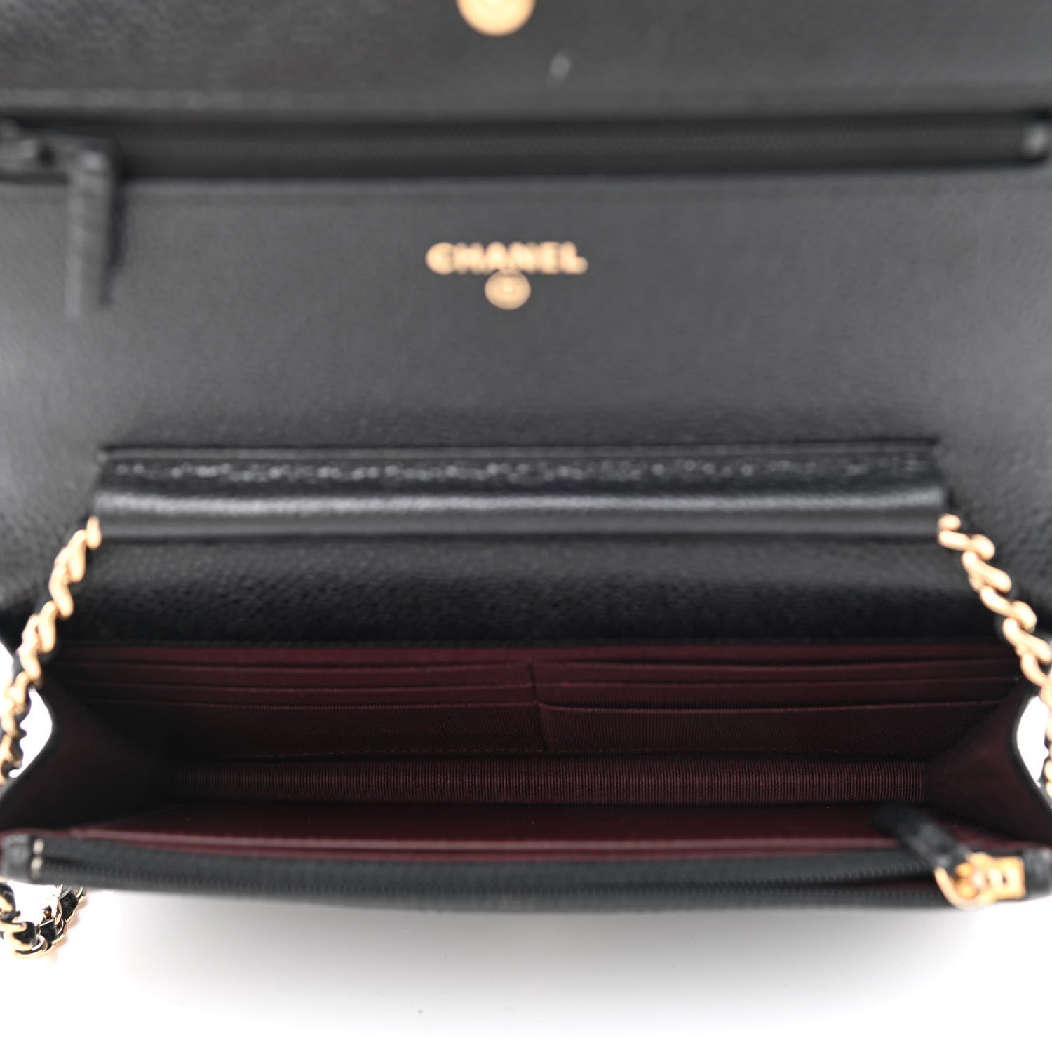 Chanel Caviar Quilted Wallet On Chain WOC Black 5 of 13