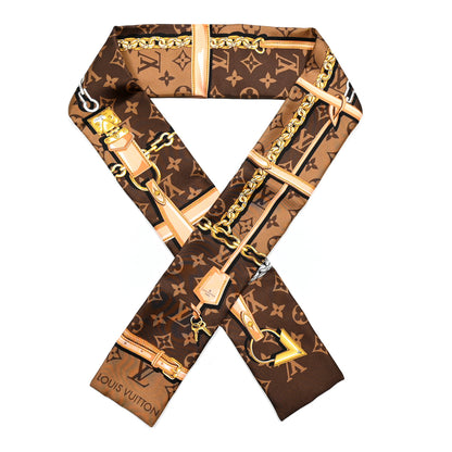 Louis Vuitton Silk Monogram Confidential Bandeau Brown 1 of 5
