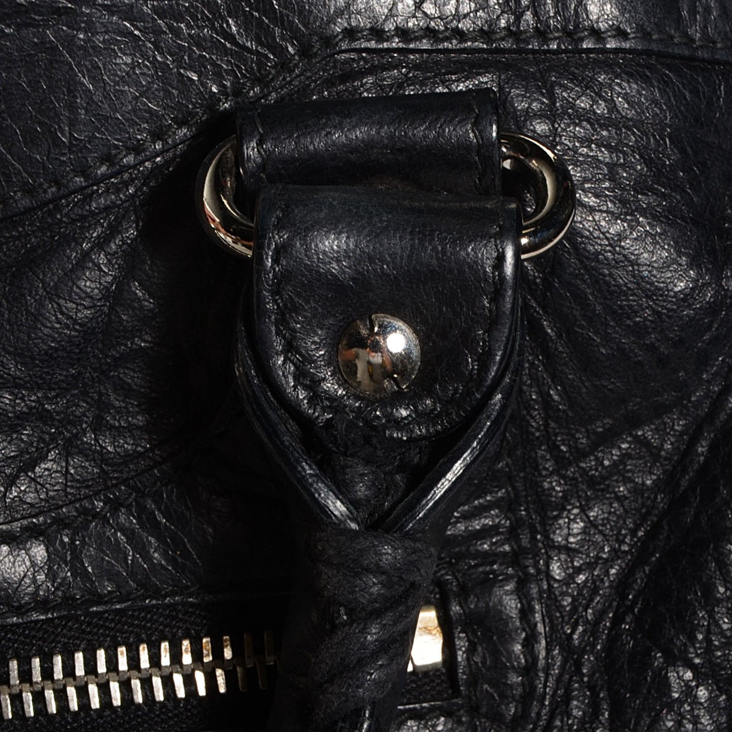 Agneau Giant 12 Silver Hardware Town Black