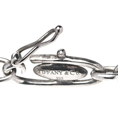 Tiffany Sterling Silver 35mm Elsa Peretti Open Heart Link Pendant Necklace 5 of 6