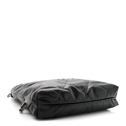 Chanel Shiny Calfskin Quilted Chanel 22 Backpack Black 4 of 10
