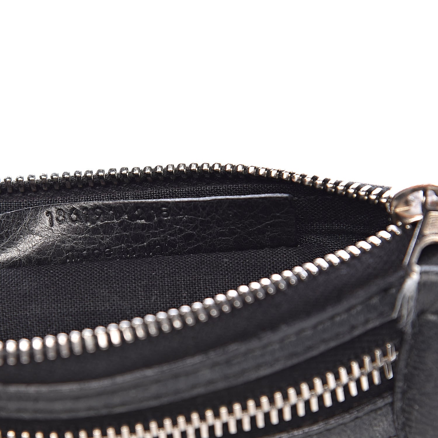 Balenciaga Agneau Giant 12 Silver Hardware M Porte-Monnaie Coin Purse Black 7 of 10