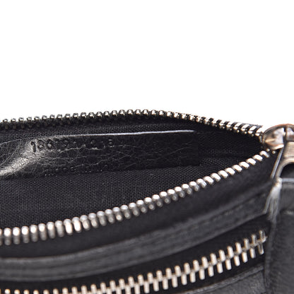 Balenciaga Agneau Giant 12 Silver Hardware M Porte-Monnaie Coin Purse Black 7 of 10