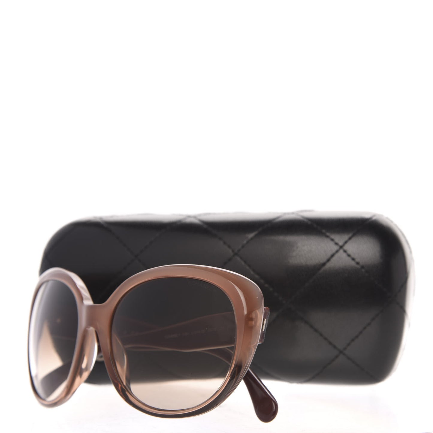 Acetate Quilted Sunglasses 5184 Tan