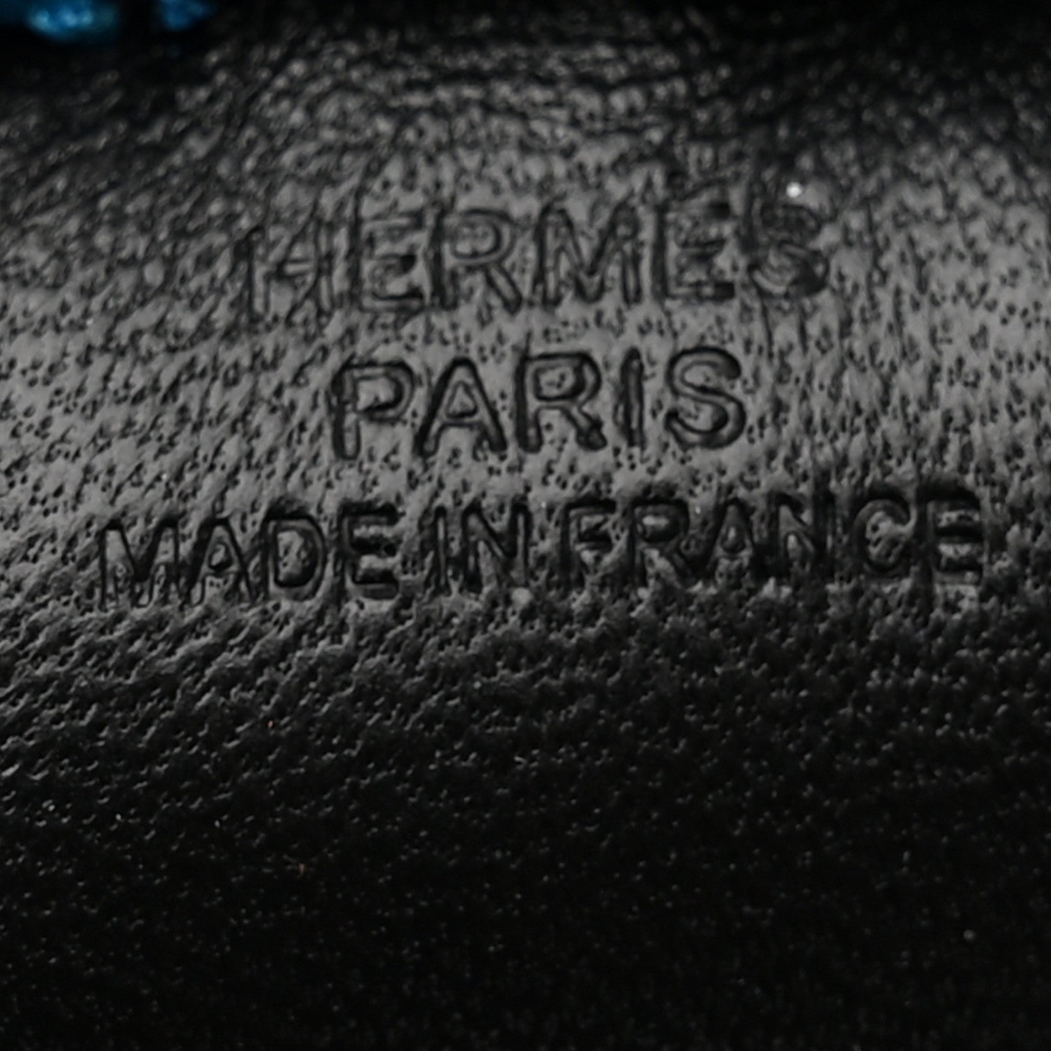 Hermes Milo Lambskin Grigri Rodeo Horse Bag Charm PM Black Bleu Saphir Gold 3 of 5