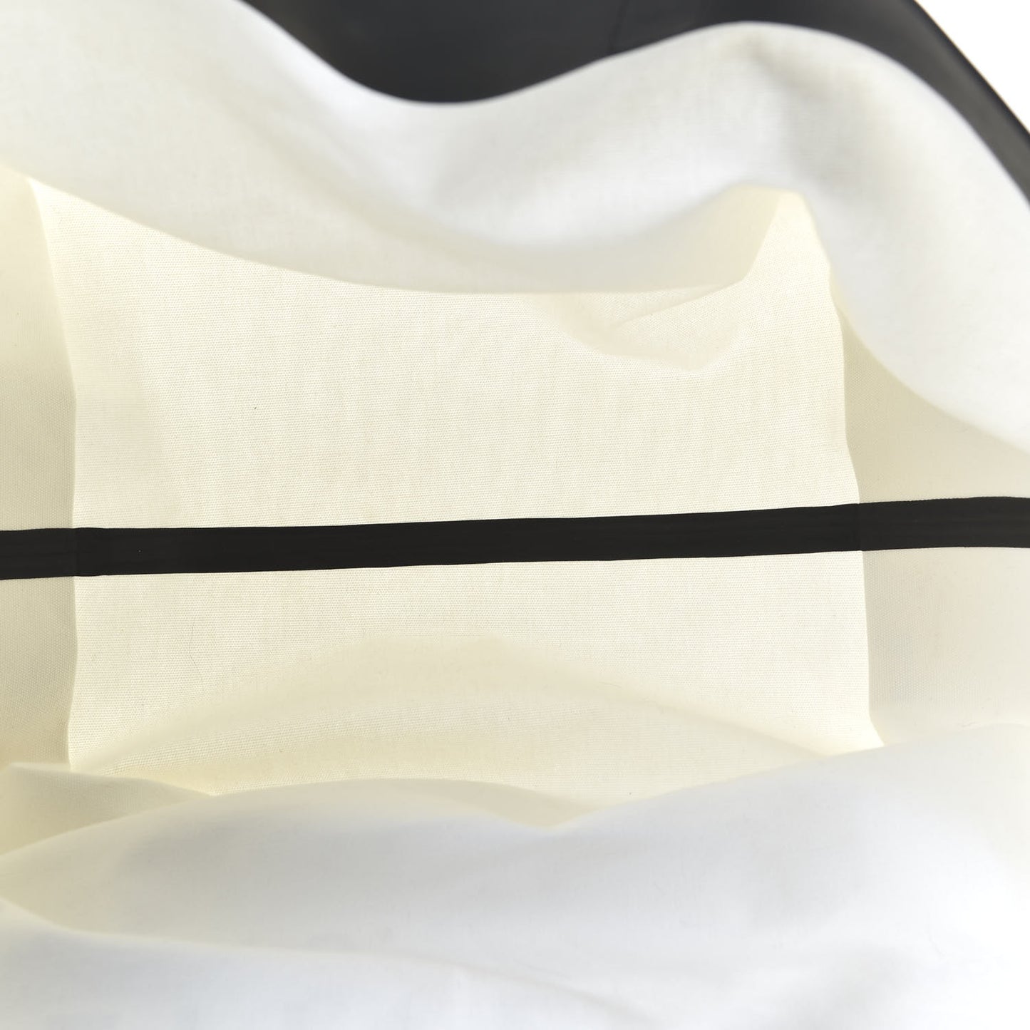 Textile Large Made In Tote White Black