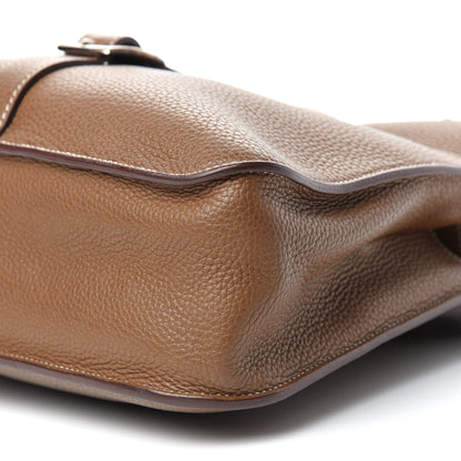 Hermes Taurillon Clemence Halzan 31 Gold 8 of 9