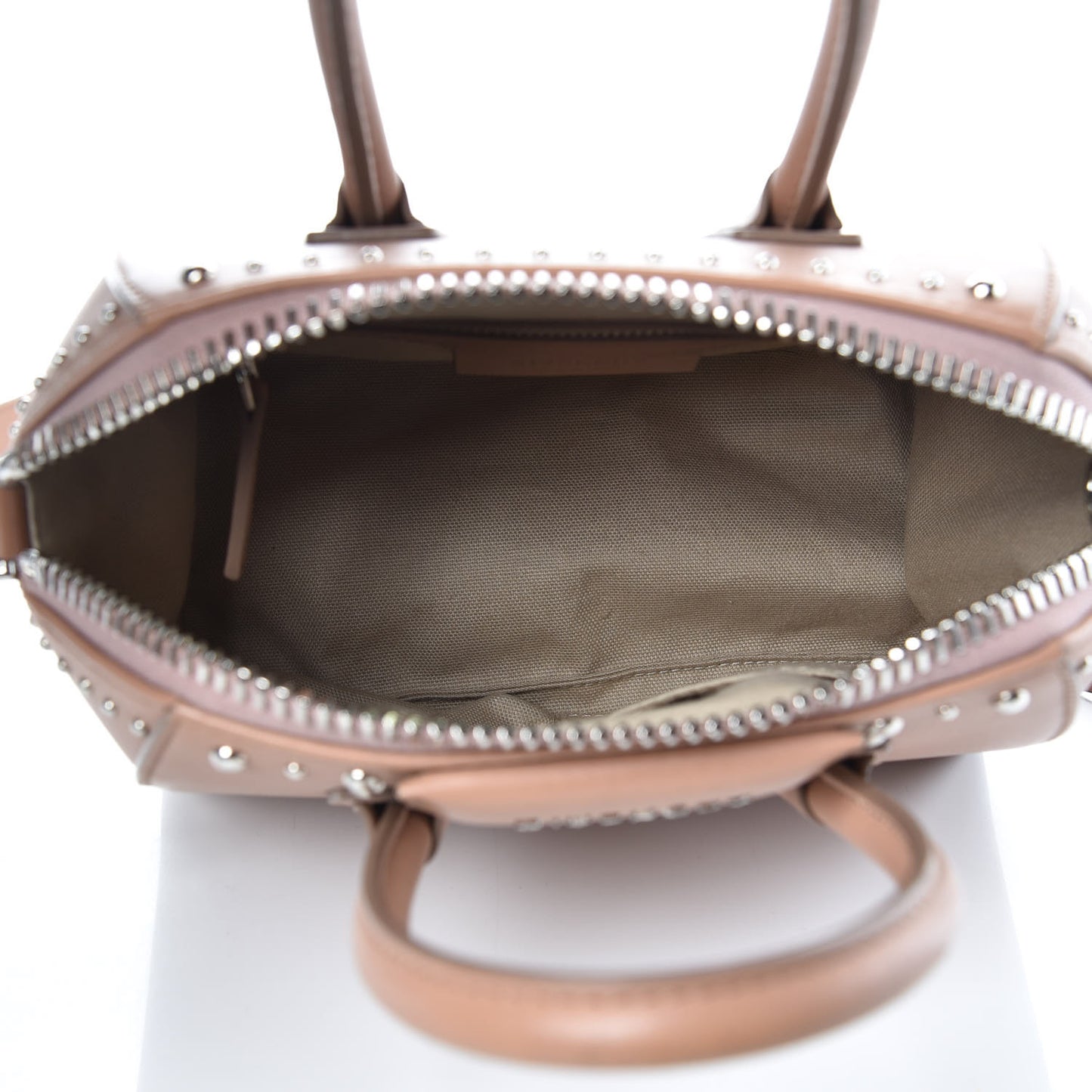 Smooth Calfskin Mini Studded Antigona Old Pink