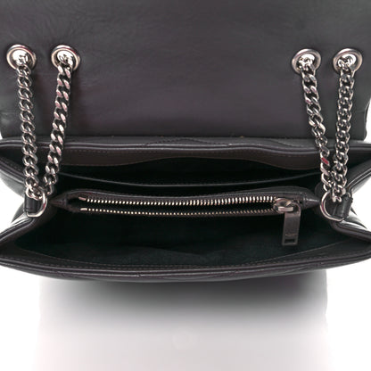 Saint Laurent Calfskin Y Quilted Monogram Small Loulou Chain Satchel Earth 5 of 10