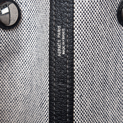 Hermes Buffle Skipper Toile Garden Party 36 MM Tote Black 6 of 8