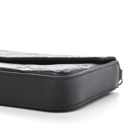 Louis Vuitton Empreinte Pochette Felicie Chain Wallet Black 9 of 9
