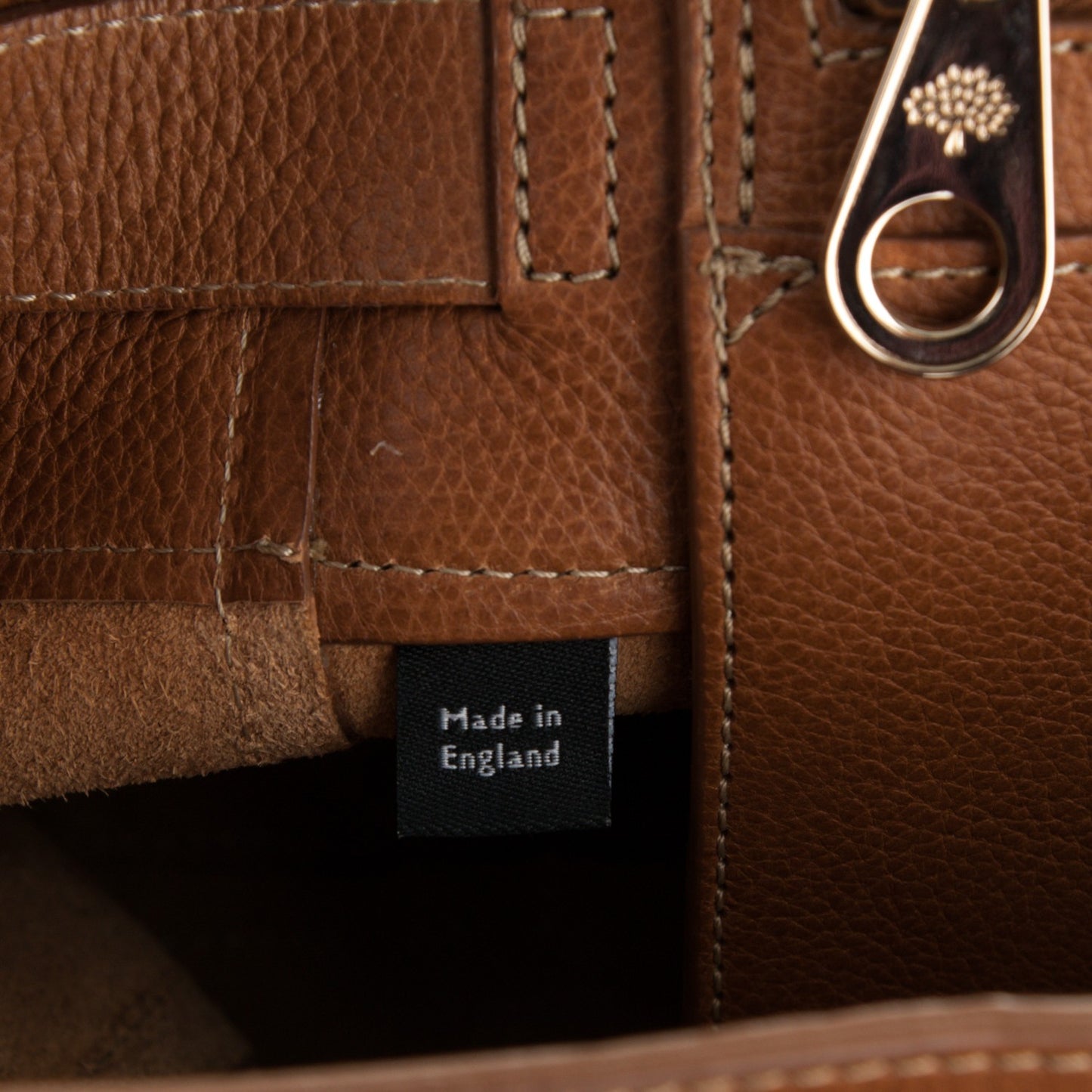 Natural Leather Small Buckle Bayswater Oak