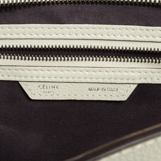 Celine Drummed Calfskin Mini Luggage Bag Lune 6 of 10