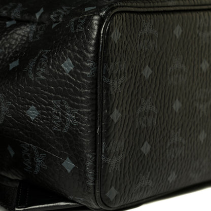 MCM Visetos Medium Side Studs Stark Backpack Black 6 of 8